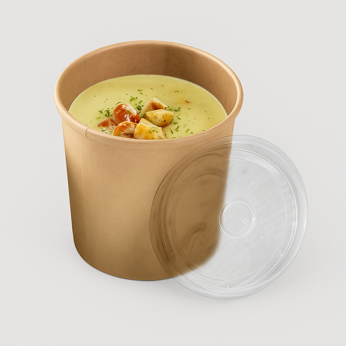 Suppenbecher aus Karton - 50er Packung