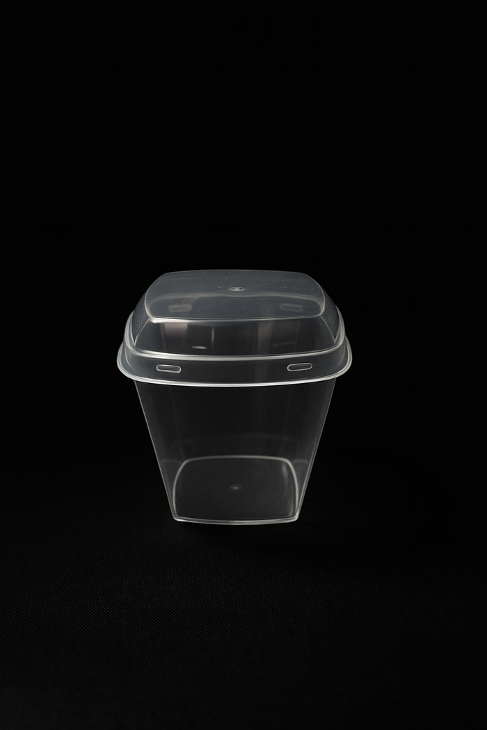 Dessertbehälter aus Kunststoff - 50er Packung