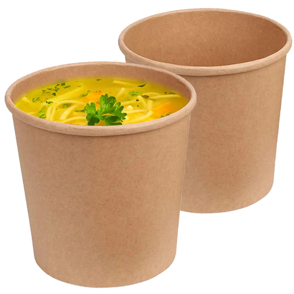 Kartonnen soepkommen - verpakking van 50 stuks