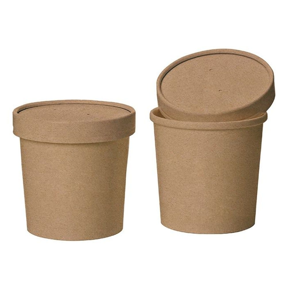 Kartonnen soepkommen - verpakking van 50 stuks