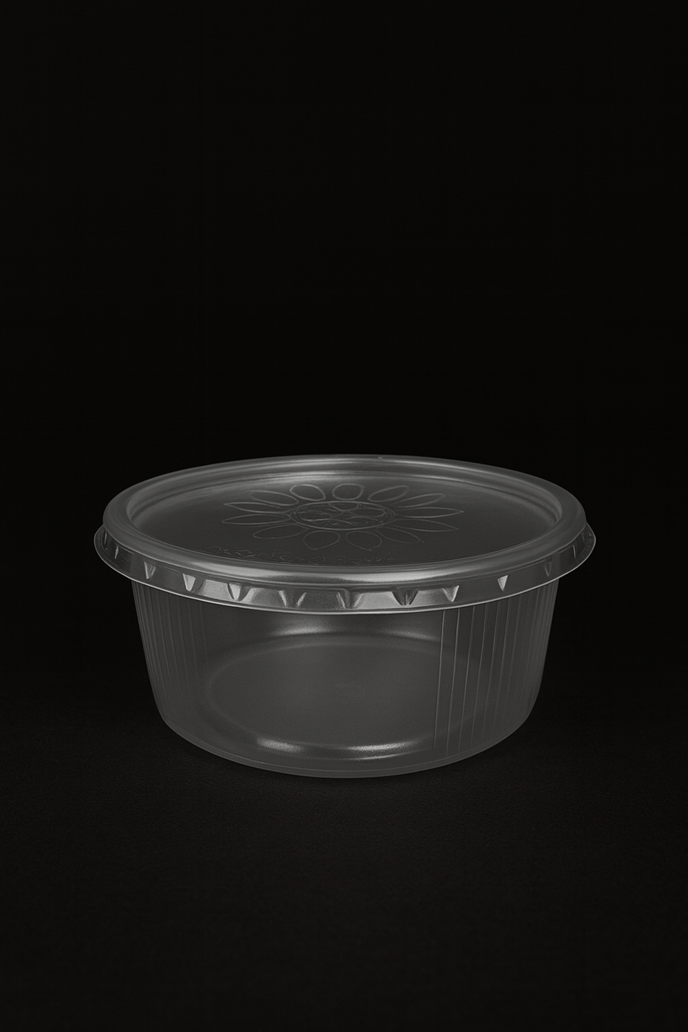 Ronde saladebox – verpakking van 100 stuks