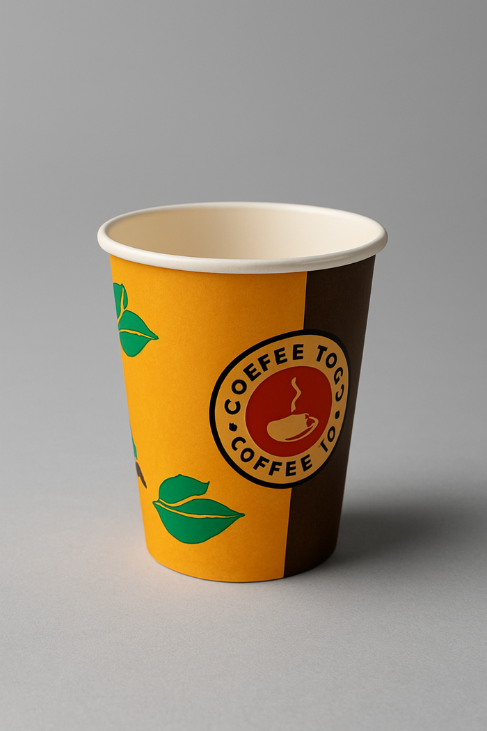 Witte papieren bekers – verpakking van 50 stuks