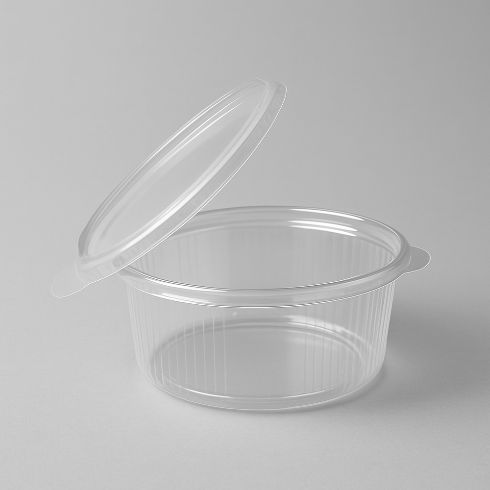 Ronde saladebox – verpakking van 100 stuks