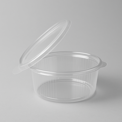 Ronde saladebox – verpakking van 100 stuks