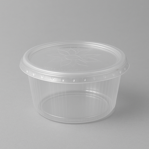 Ronde saladebox – verpakking van 100 stuks