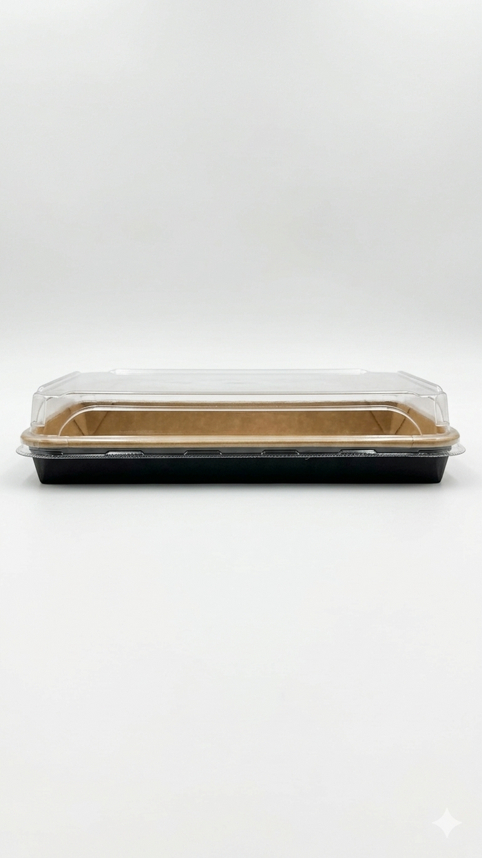 Plateau en carton sushi & dessert