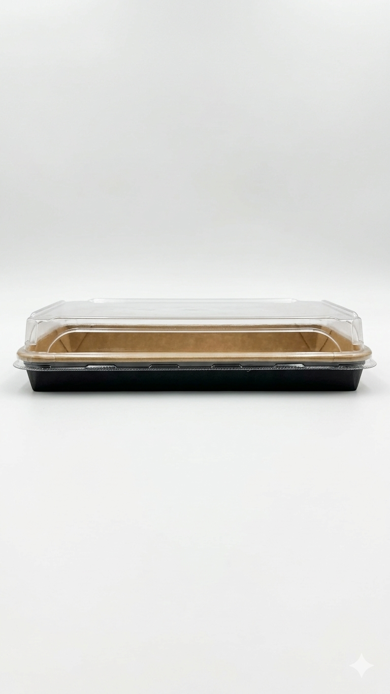 Plateau en carton sushi & dessert