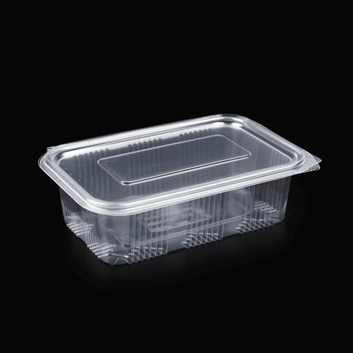 Auslaufsicherer Kunststoffbehälter mit festem Deckel