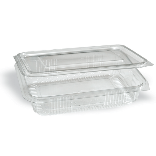 Auslaufsicherer Kunststoffbehälter mit festem Deckel