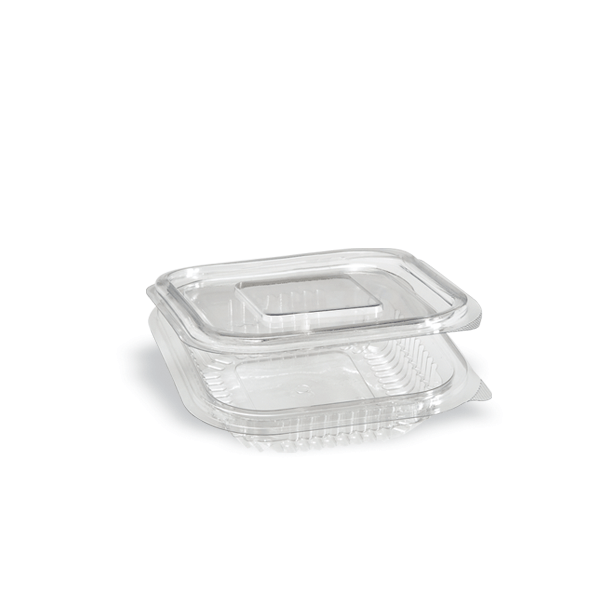 Auslaufsicherer Kunststoffbehälter mit festem Deckel