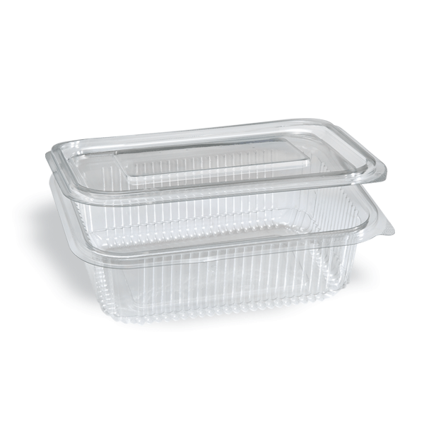 Auslaufsicherer Kunststoffbehälter mit festem Deckel